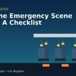Illustration of an airplane cabin with oxygen masks dropping over seats – airplane emergency scene props checklist